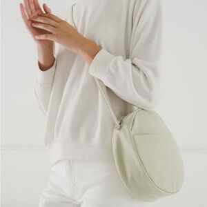 Baggu green matcha circle canvas bag/purse